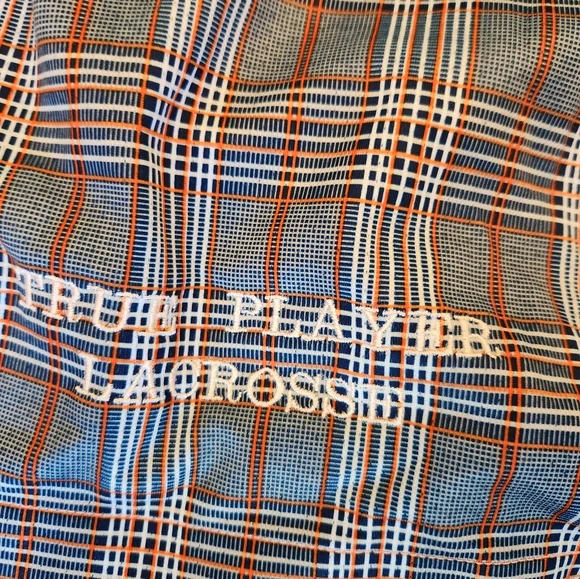 Nwt Mens Warrior Plaid Blue and Orange Shorts - Picture 6 of 9